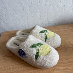 Cozy Kids Slippers with Lemon Design